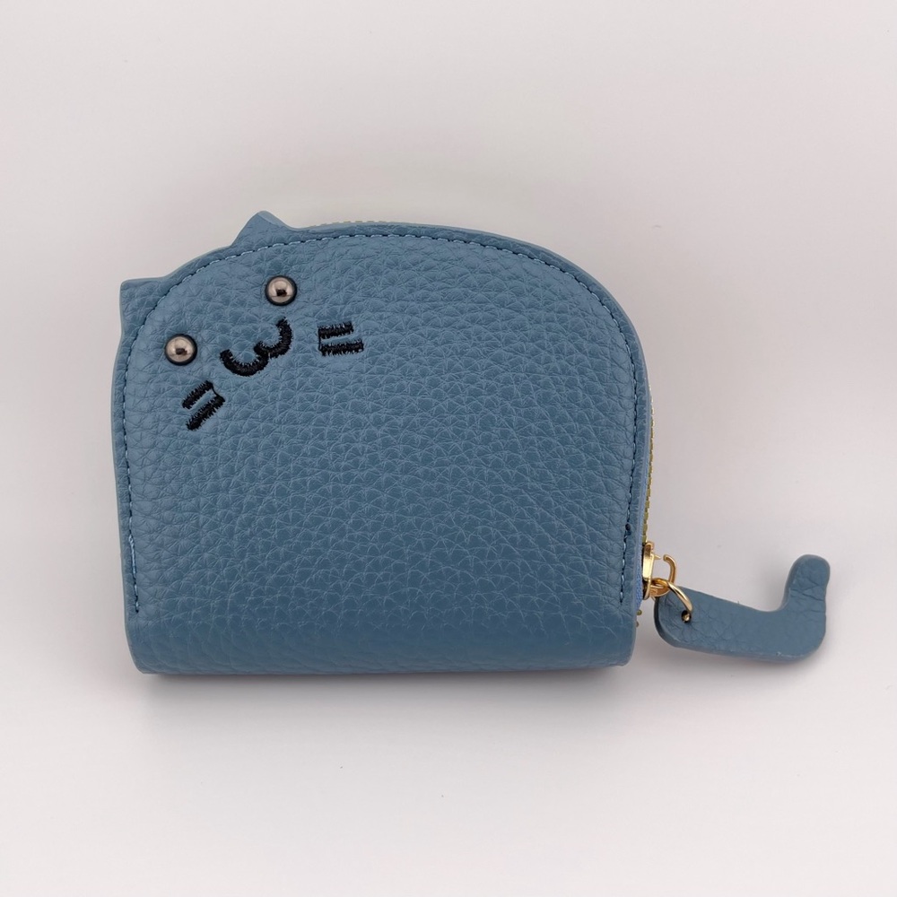 Blue Cat Credit Card Holder Wallet